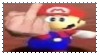 Stamp of Super Mario being very rude