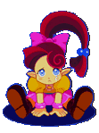 Sprite of Lip from Panel de Pon crying