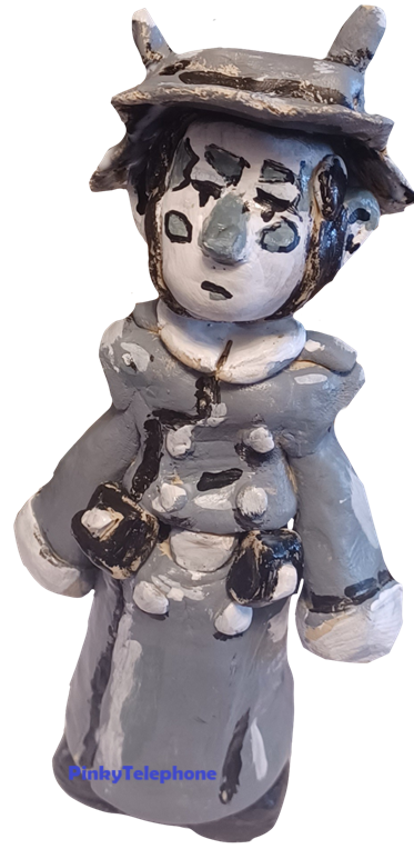 Clay sculpture of a soldier